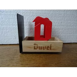 PORTE SOUS BOCK  DUVEL  12.50CM X6CM HT 11CM