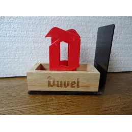 PORTE SOUS BOCK  DUVEL  12.50CM X6CM HT 11CM