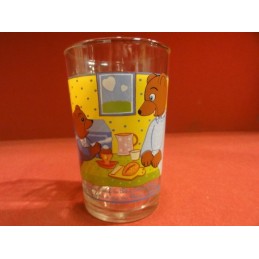 1 VERRE A MOUTARDE PETIT OURS BRUN AMORA