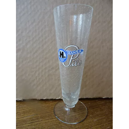 1 FLUTE HANSA  PILS 25CL EMAILLEE  HT 20.60CM