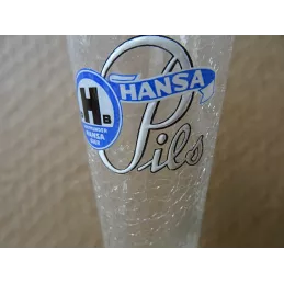 1 FLUTE HANSA  PILS 25CL EMAILLEE  HT 20.60CM