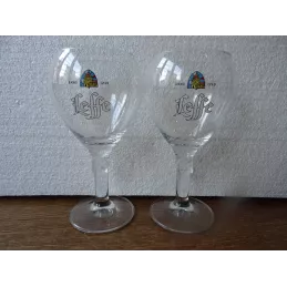 2 VERRES LEFFE 33CL  NOUVEAU MODELE  HT 19.50CM