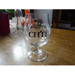 1 VERRE CH'TI 25CL HT 13.90CM BRASSERIE CASTELAIN