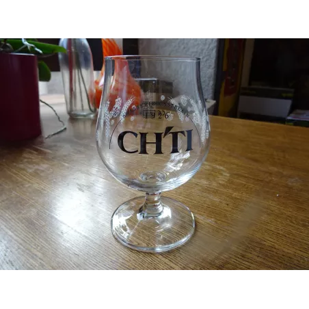 1 VERRE CH'TI 25CL HT 13.90CM BRASSERIE CASTELAIN