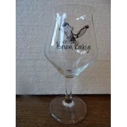 1 VERRE  BRUIN KIEKSJE 25CL HT 18.80CM