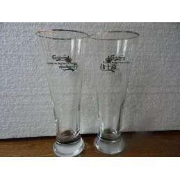 2 VERRES CARLSBERG 25CL HT 20CM