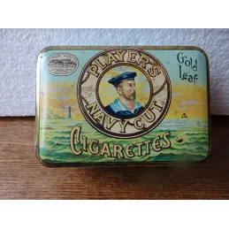 BOITE  CIGARETTES  PLAYERS NAVY CUT  12CM X8.20CMX4CM
