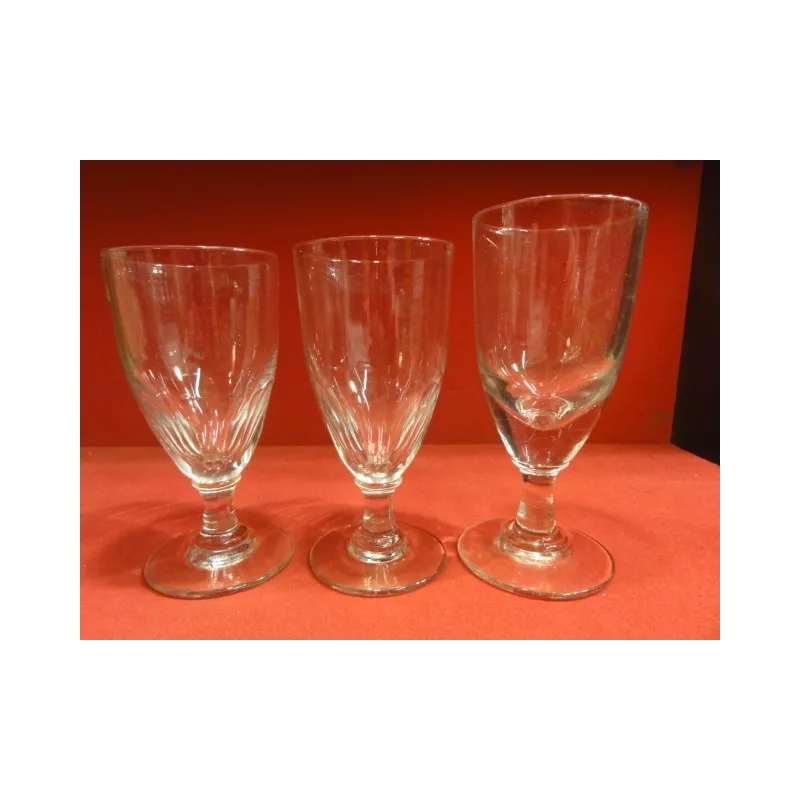 3 VERRES ABSINTHE