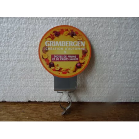 GRIMBERGEN  CAVALIER TIRAGE PRESSION 14CM X8CM  NOTES DE PRUNE ET DE FRUITS JAUNES