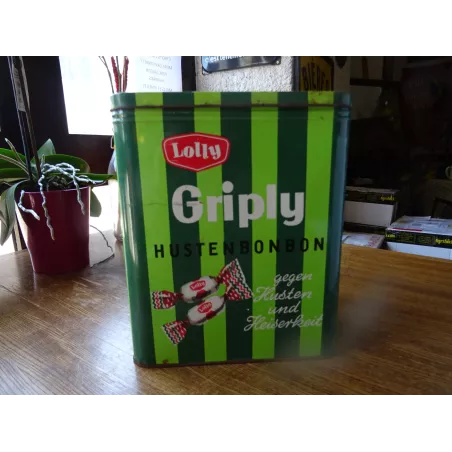 BOITE DE BONBONS LOLLY GRIPLY 22CM X 16.50CM HT 26CM
