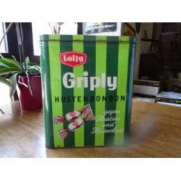 BOITE DE BONBONS LOLLY GRIPLY 22CM X 16.50CM HT 26CM