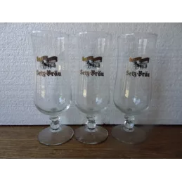 3 VERRES SETZ BRAU 25CL HT 18.30CM