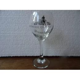 1 VERRE  BRASSERIE D'OUDE  CAERT BRASSECHAAT 15CL  HT 17.50CM