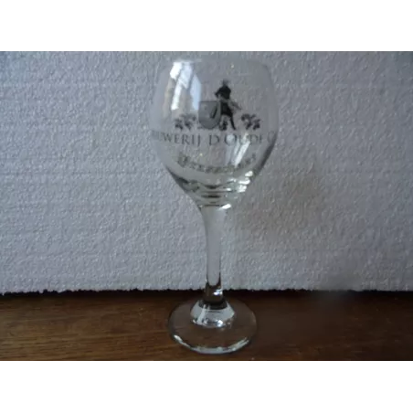 1 VERRE  BRASSERIE D'OUDE  CAERT BRASSECHAAT 15CL  HT 17.50CM
