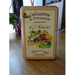 BOITE NOUGAT MONTELIMAR 19CMX19.50CM HT 4CM