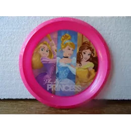 1 ASSIETTE  PRINCESS  EN PVC DIAMETRE 20CM