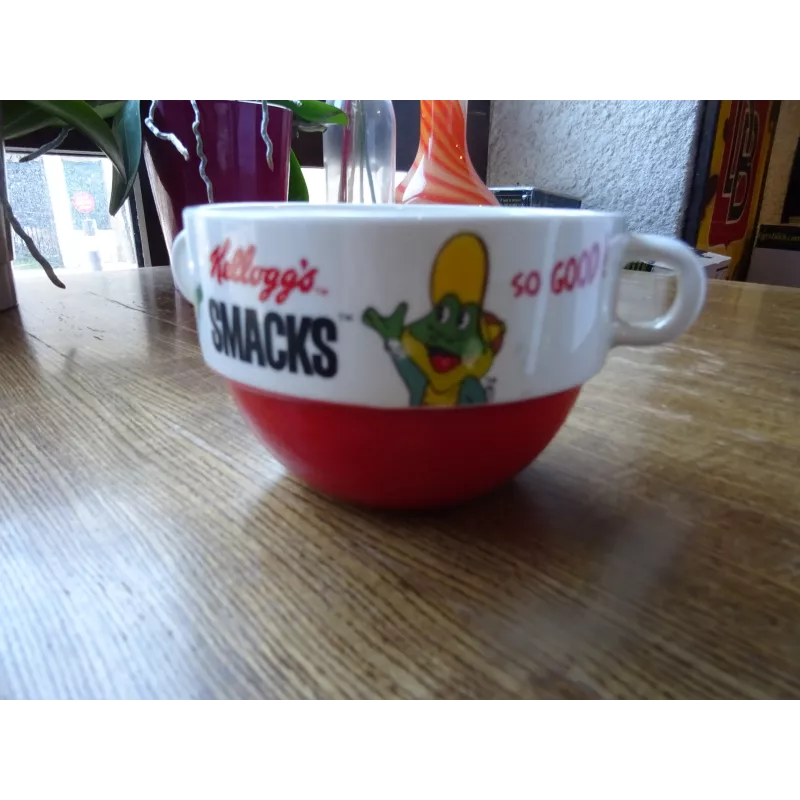 Mug Vintage Kellogg's Smacks - Neuf Dans Son Emballage - Couleur Rouge