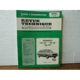 REVUE TECHNIQUE AUTOMOBILE RENAULT 20TS 20LS 20TX
