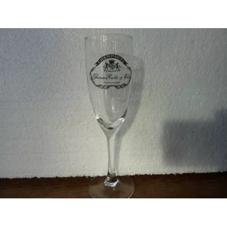 6 FLUTES CHAMPAGNE  THOMAS HATTE &FILS 10CL HT 17CM