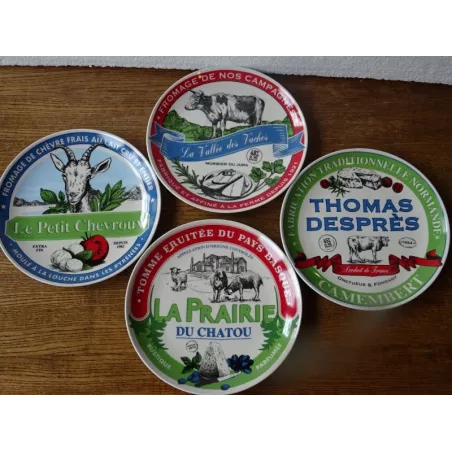 4 ASSIETTES A FROMAGE DIAMETRE 18.50CM