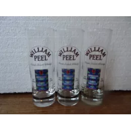 3 VERRES WILLIAM PEEL   HT 15.20CM