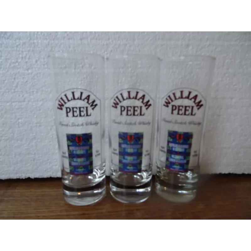 3 VERRES WILLIAM PEEL HT 15.20CM 3 VERRES WILLIAM PEEL HT 15.20CM