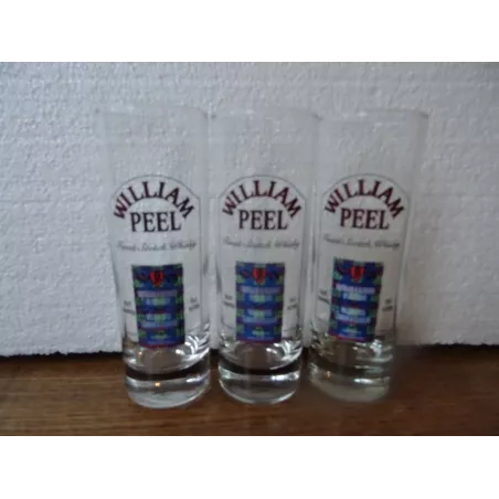 3 VERRES WILLIAM PEEL   HT 15.20CM