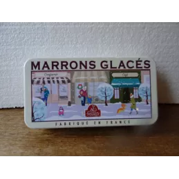 BOITE MARRONS  GLACES 23CM X12CM X4.70CM