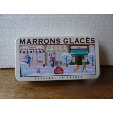 BOITE MARRONS  GLACES 23CM X12CM X4.70CM