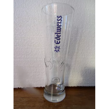 4 VERRES  EDELWEISS 50CL HT 24CM