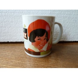 2 MUGS CHICOREE LEROUX  HT 9.50CM