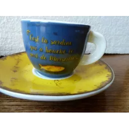 2 TASSES A CAFE  SARDINE DE MARSEILLE