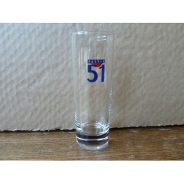6 VERRES PASTIS 51 TUBO HT 15.20CM