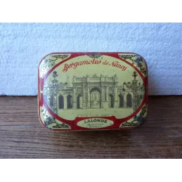 BOITE BERGAMOTES DE NANCY  10.60CMX7.50CM