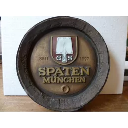 FOND DE TONNEAU  SPATEN MUNCHEN DIAMETRE 39.50CM  EN RESINE
