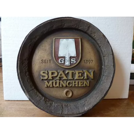 FOND DE TONNEAU  SPATEN MUNCHEN DIAMETRE 39.50CM  EN RESINE