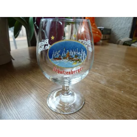 1 VERRE SCHUTZENBERGER  BIERE DE NOEL  25CL HT 13.70CM