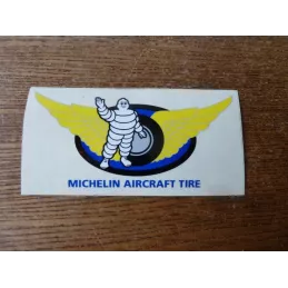MICHELIN  AICRAFT TIRE  AUTOCOLLANT  12CM X6CM