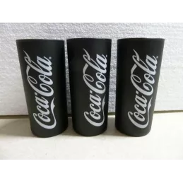 3 VERRES COCA-COLA  HT 13.40CM