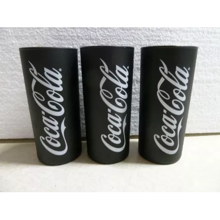 3 VERRES COCA-COLA  HT 13.40CM