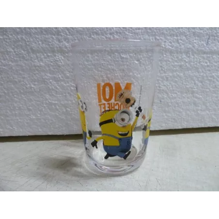 1 VERRE LES MIGNONS  MOI MOCHE ET MECHANT HT 9.50CM