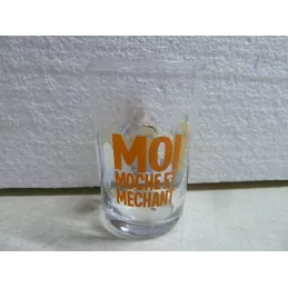 1 VERRE LES MIGNONS  MOI MOCHE ET MECHANT HT 9.50CM