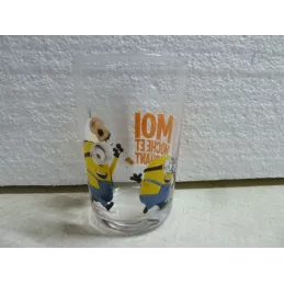 1 VERRE LES MIGNONS  MOI MOCHE ET MECHANT HT 9.50CM