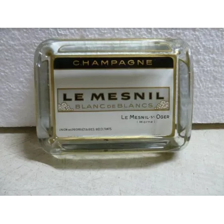 CENDRIER CHAMPAGNE  LE MESNIL 11.80CM X8.80CM