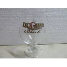 6 VERRES LICORNE BLACK 50CL  HT .15.80CM