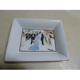 PLAT A GATEAUX  MAXIM'S 19.80CM X16.50CM