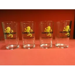 4 VERRES WHISKY GLEN GRANT