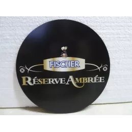 TAPIS DE SOURIS FISCHER  RESERVE AMBREE DIAMETRE 18CM