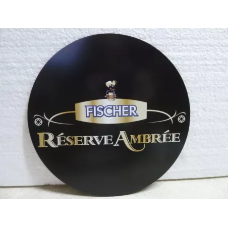 TAPIS DE SOURIS FISCHER  RESERVE AMBREE DIAMETRE 18CM