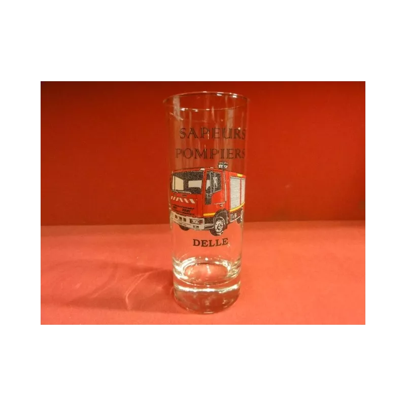 1 VERRE SAPEURS POMPIERS CAMION